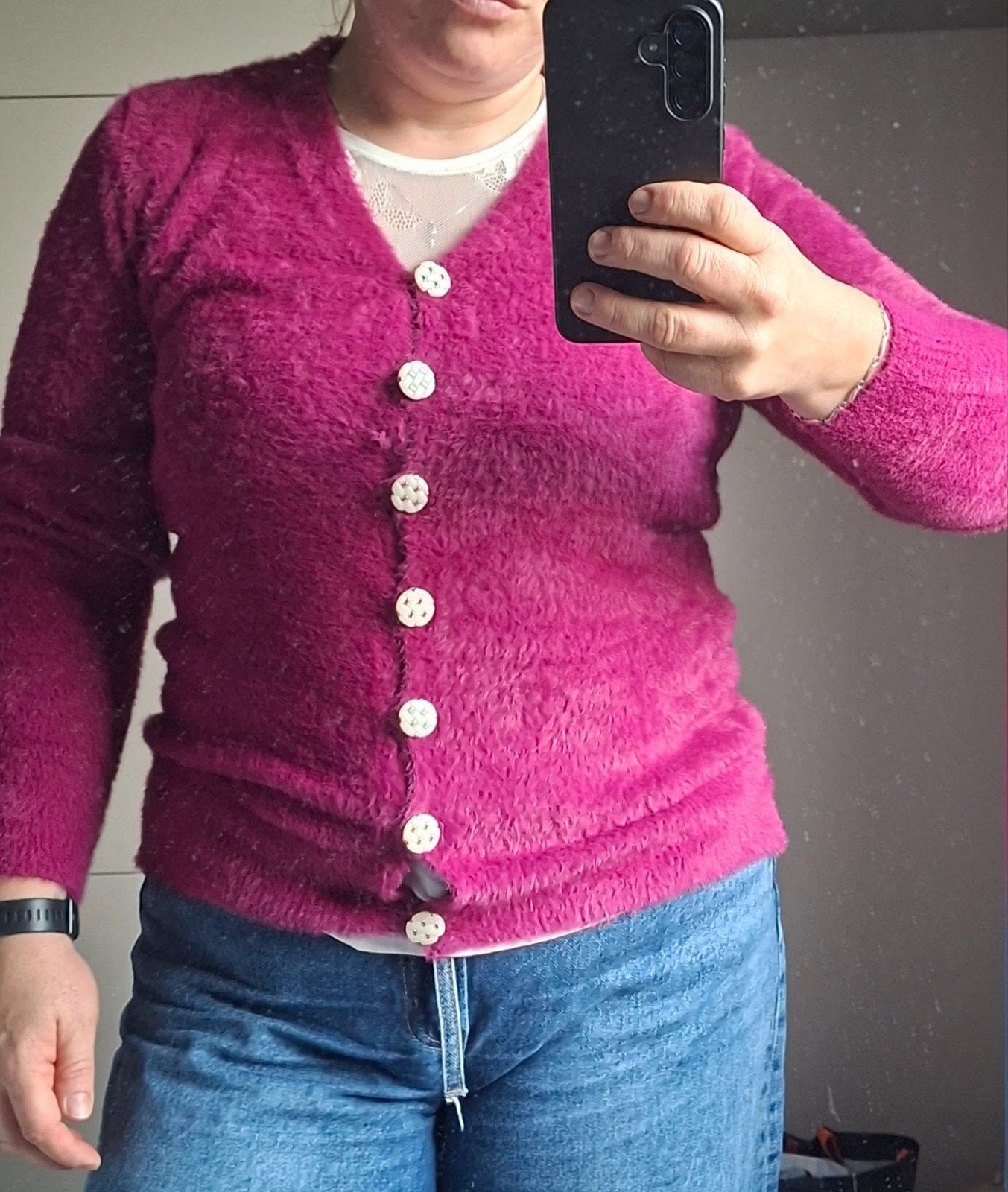 Gebreid vestje/trui, Geen merk, Ophalen, Nieuw, Roze