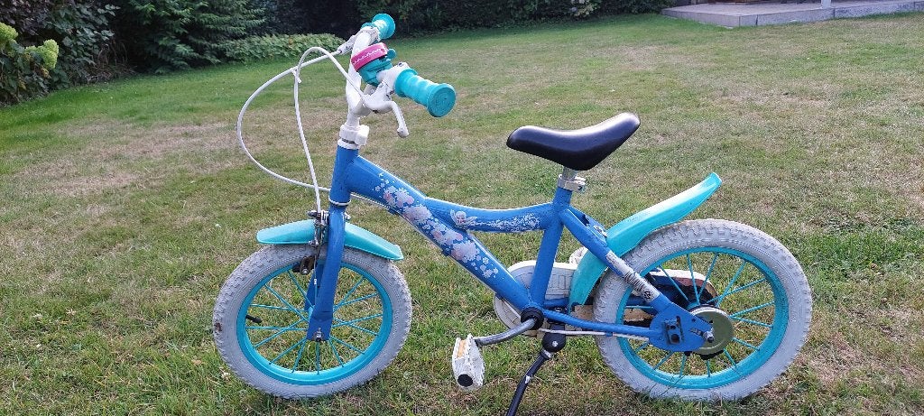 Meisjesfiets 14 inch, Enlèvement, Utilisé, Frein sur jante, Moins de 16 pouces