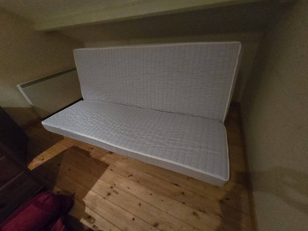 Clic clac bed, Maison & Meubles, Chambre à coucher | Canapés-lits, Comme neuf, 140 cm, 200 cm, Deux personnes, Multicolore, Enlèvement