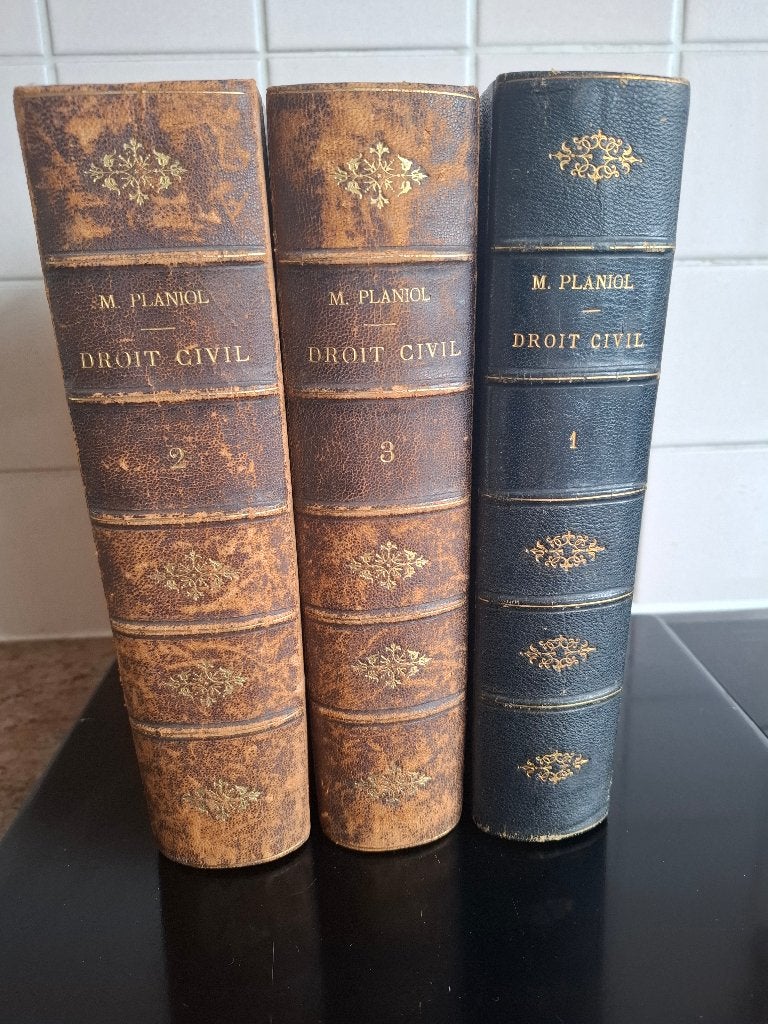 3 livres anciens Droit Civil -M.Planiol, Livres, Enlèvement, Utilisé, Enseignement supérieur, Planiol Marcel