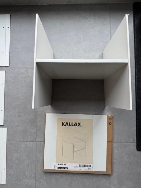 Kallax bloc insert étagère blanc, Neuf, 25 à 50 cm, Avec tablette(s), Enlèvement