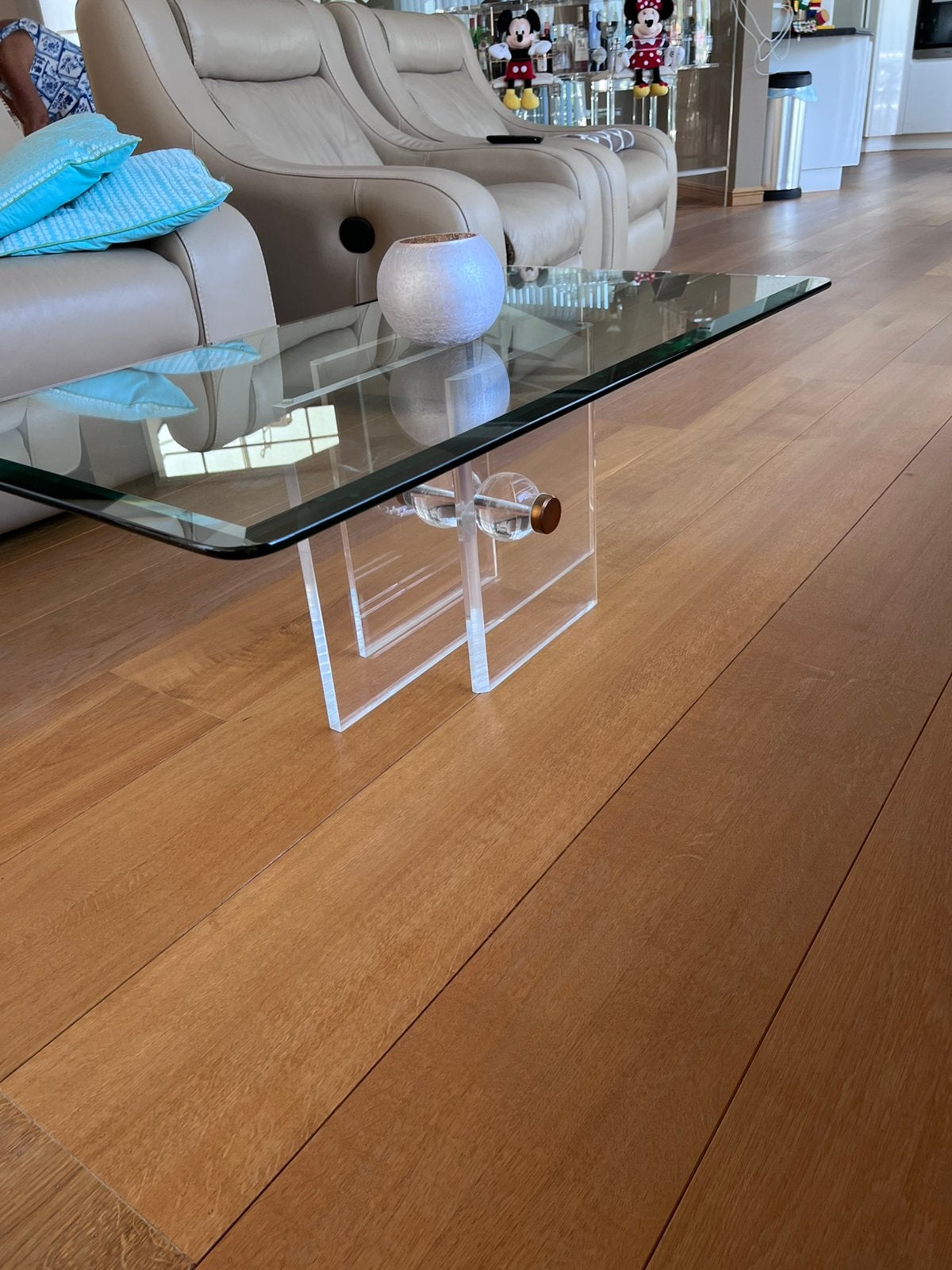 Table basse en verre, Enlèvement, Comme neuf