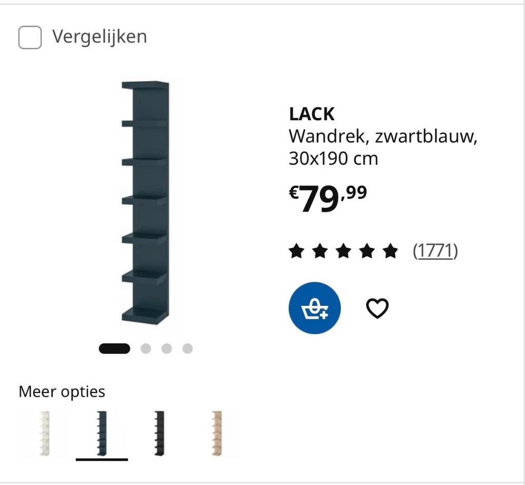 Wandrek / boekenrek, Ophalen, Gebruikt