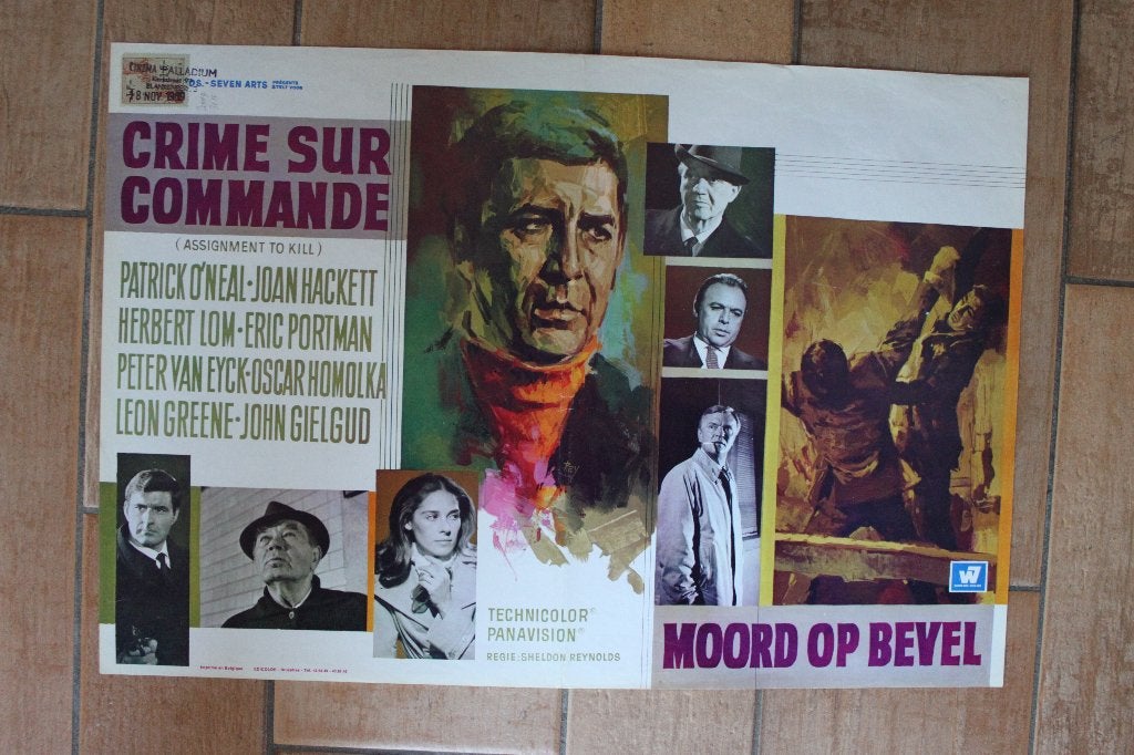 filmaffiche Assignment To Kill 1968 filmposter, Rechthoekig Liggend, Ophalen of Verzenden, Zo goed als nieuw, A1 t/m A3
