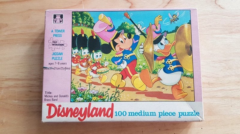 Puzzle Disneyland Mickey Donald’s Brass Band (Tower Press), Collections, Enlèvement, Mickey Mouse, Utilisé, Autres types