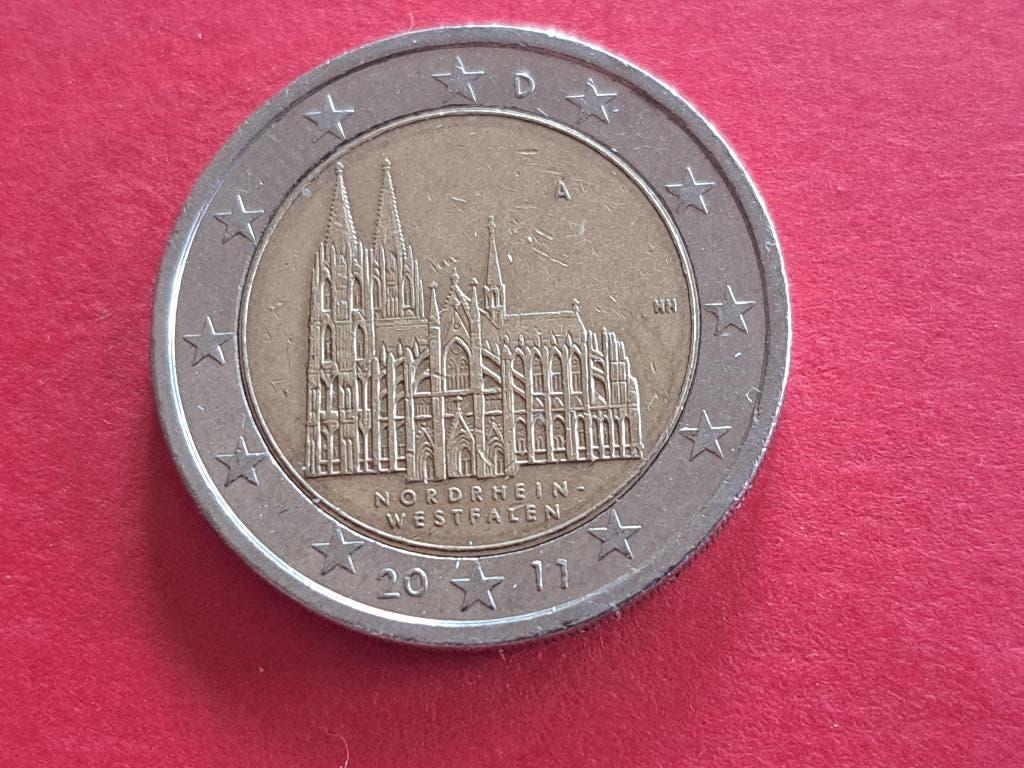 2011 A Allemagne 2 euros Rhénanie du Nord-Westphalie Berlin, Envoi, Allemagne, 2 euros, Monnaie en vrac