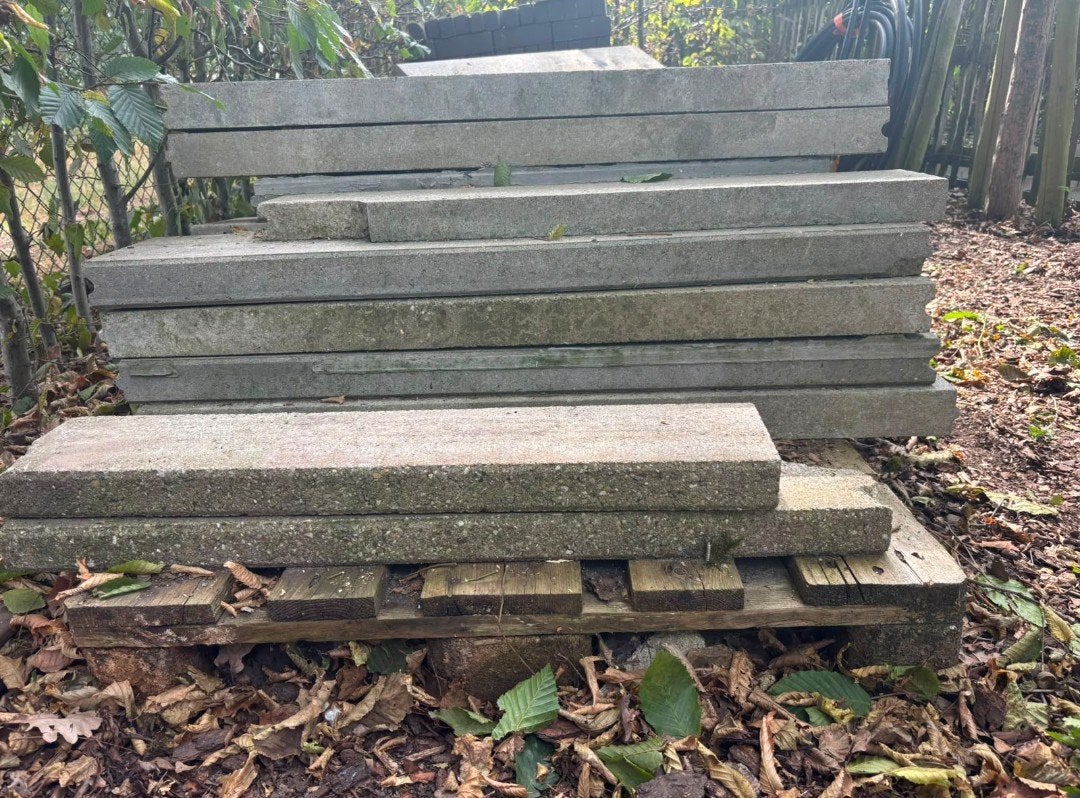 boordstenen, Ophalen, Gebruikt, Beton, Overige typen