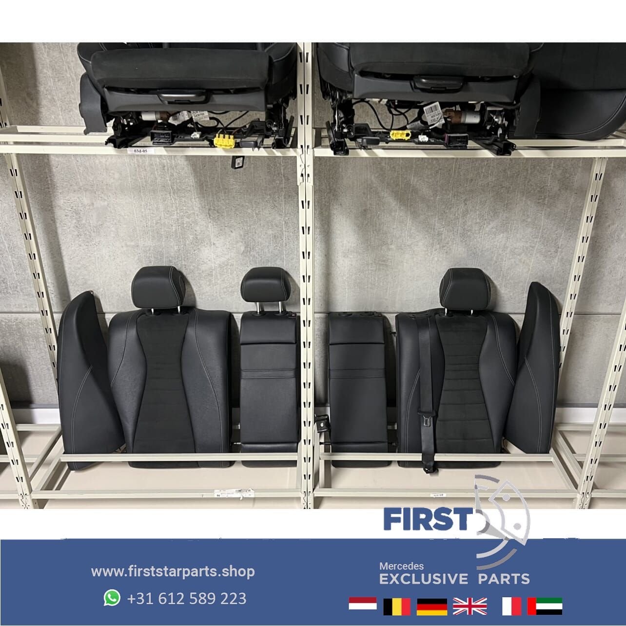 W213 AMG STOELEN LEER / ALCANTARA E43 E53 BEKLEDING SET Merc, Gebruikt, -, Ophalen of Verzenden, -
