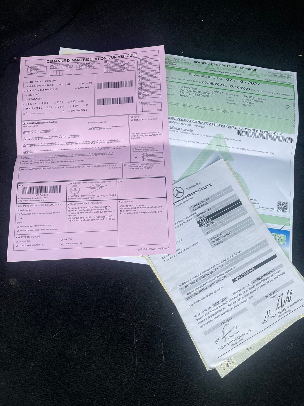 Mercedes prete a imatriculer, Auto's, 100 kW, Euro 5, Achterwielaandrijving, Zwart