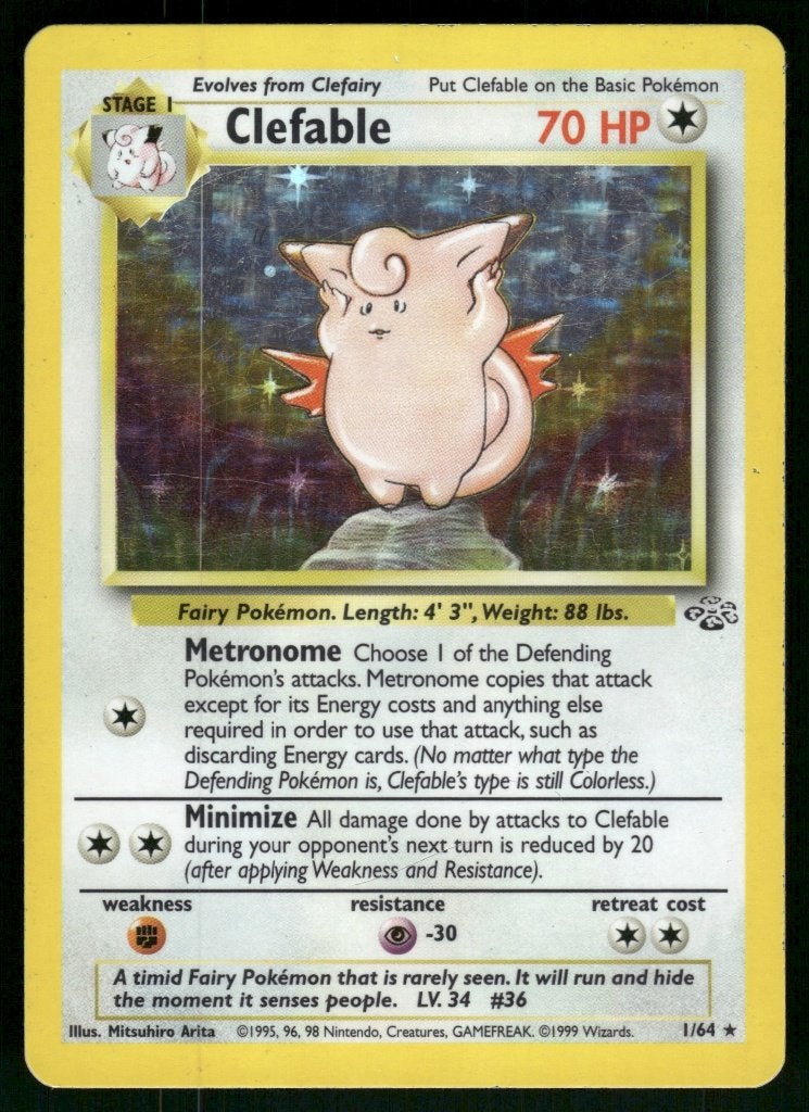 Clefable 1/64 - Jungle (NM), Envoi, Utilisé
