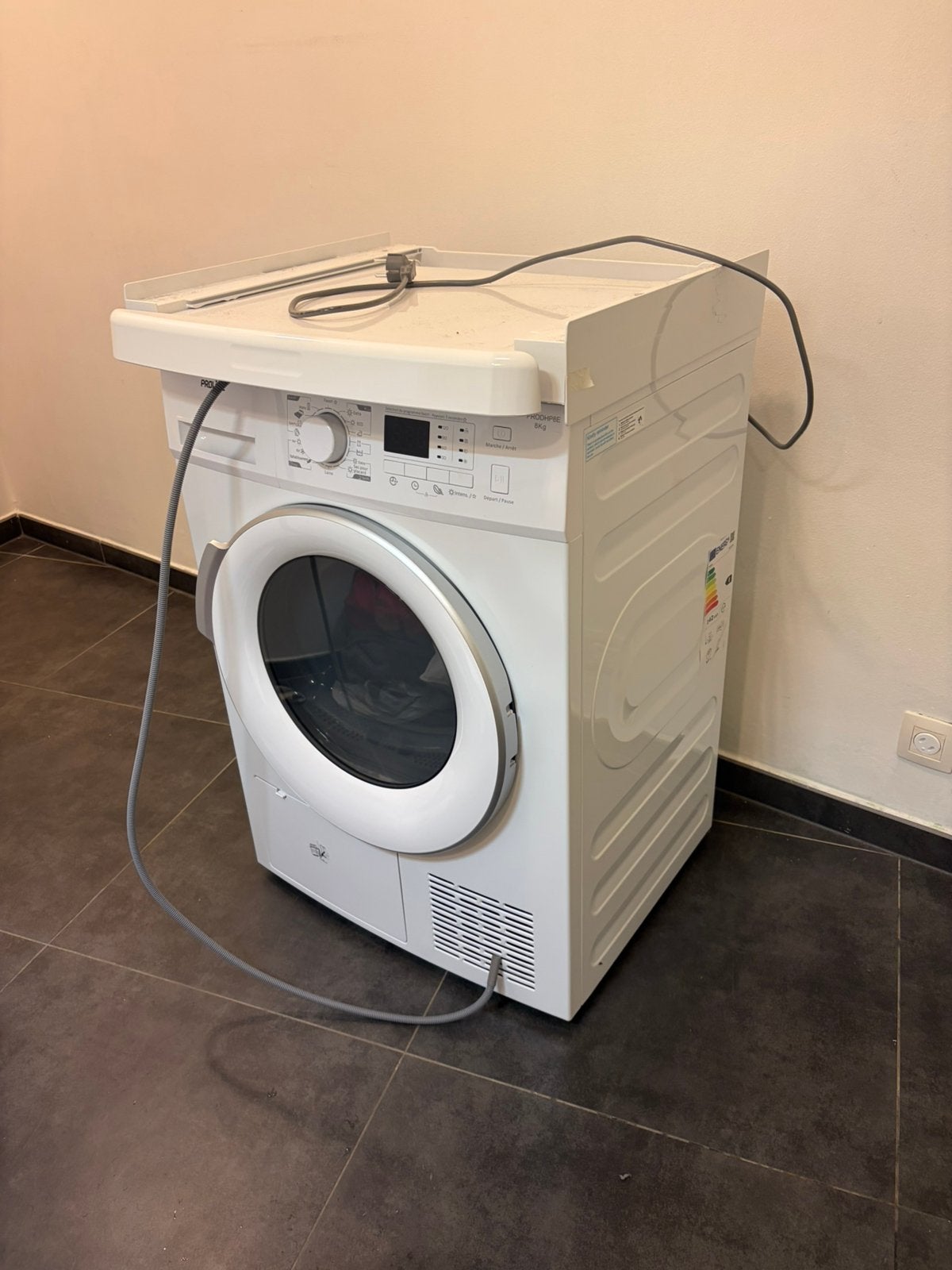 Sèche linge, Enlèvement, Utilisé, À condensation, Phase anti-froissage