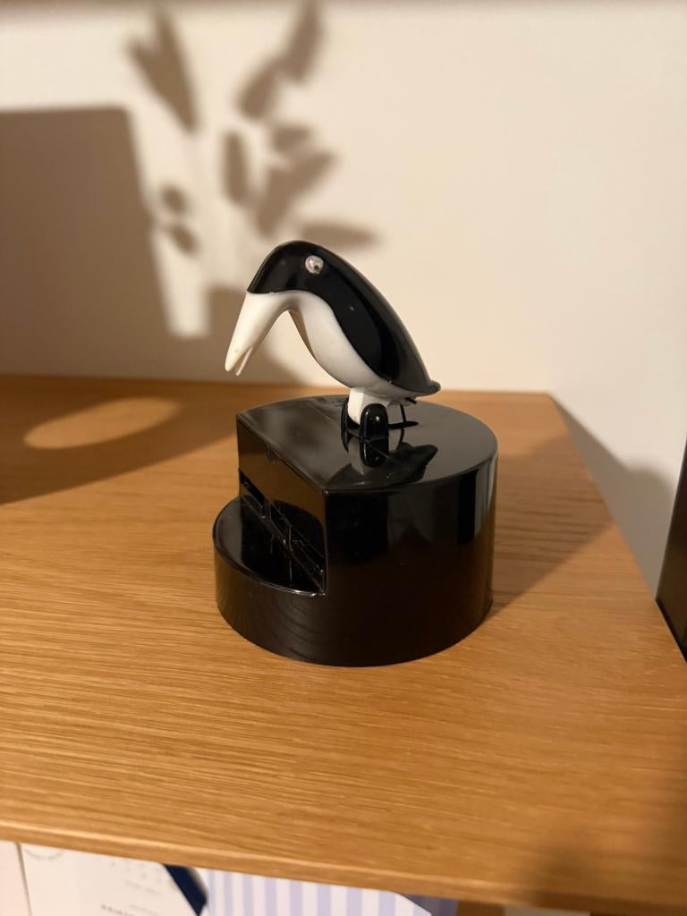 Vintage tandenstokker dispenser in penguin vorm, Antiek en Kunst, Ophalen of Verzenden