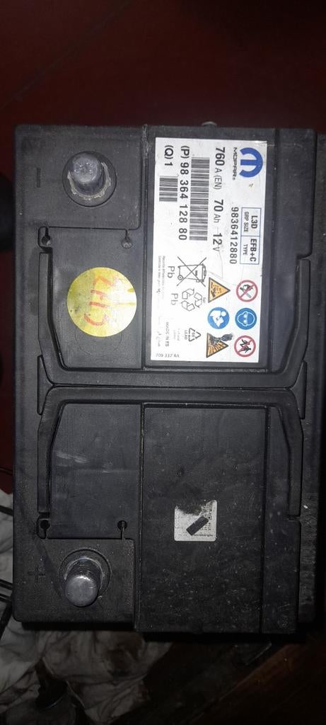 Baterij start stop 70 amp, Ophalen