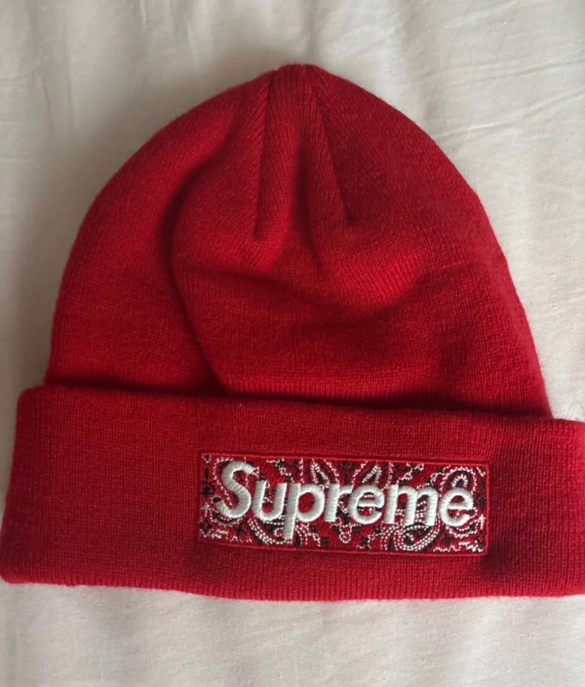 Suprême/New Era beanie, Kleding | Heren, Ophalen of Verzenden, Zo goed als nieuw