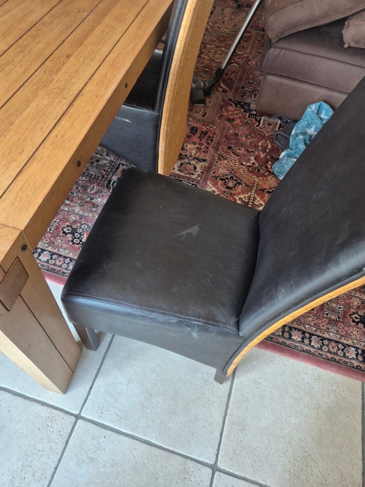 table a manger, Huis en Inrichting, Tafels | Eettafels, Gebruikt, 100 tot 150 cm, Eikenhout, Vier personen