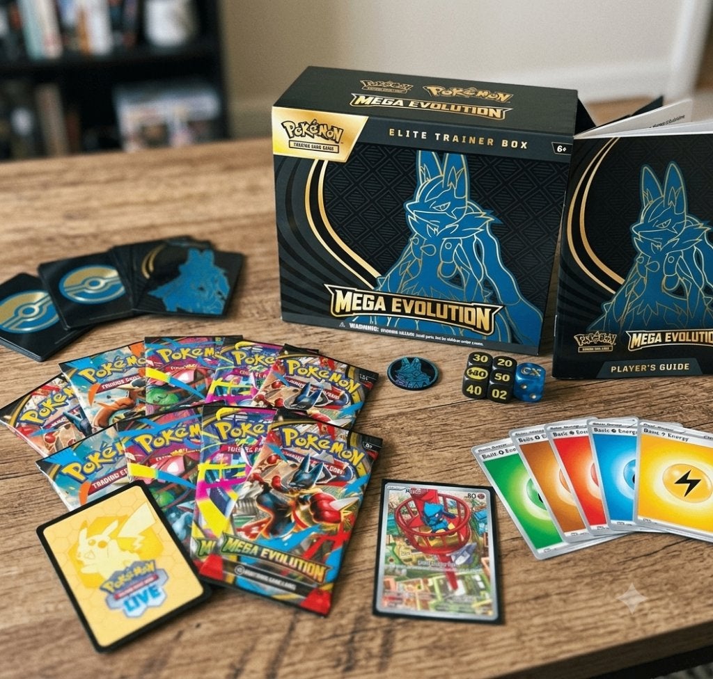 Pokemon TCG Mega Evolution Elite Trainer Box - Mega Lucario, Hobby en Vrije tijd, Foil, Ophalen of Verzenden, Booster, Nieuw