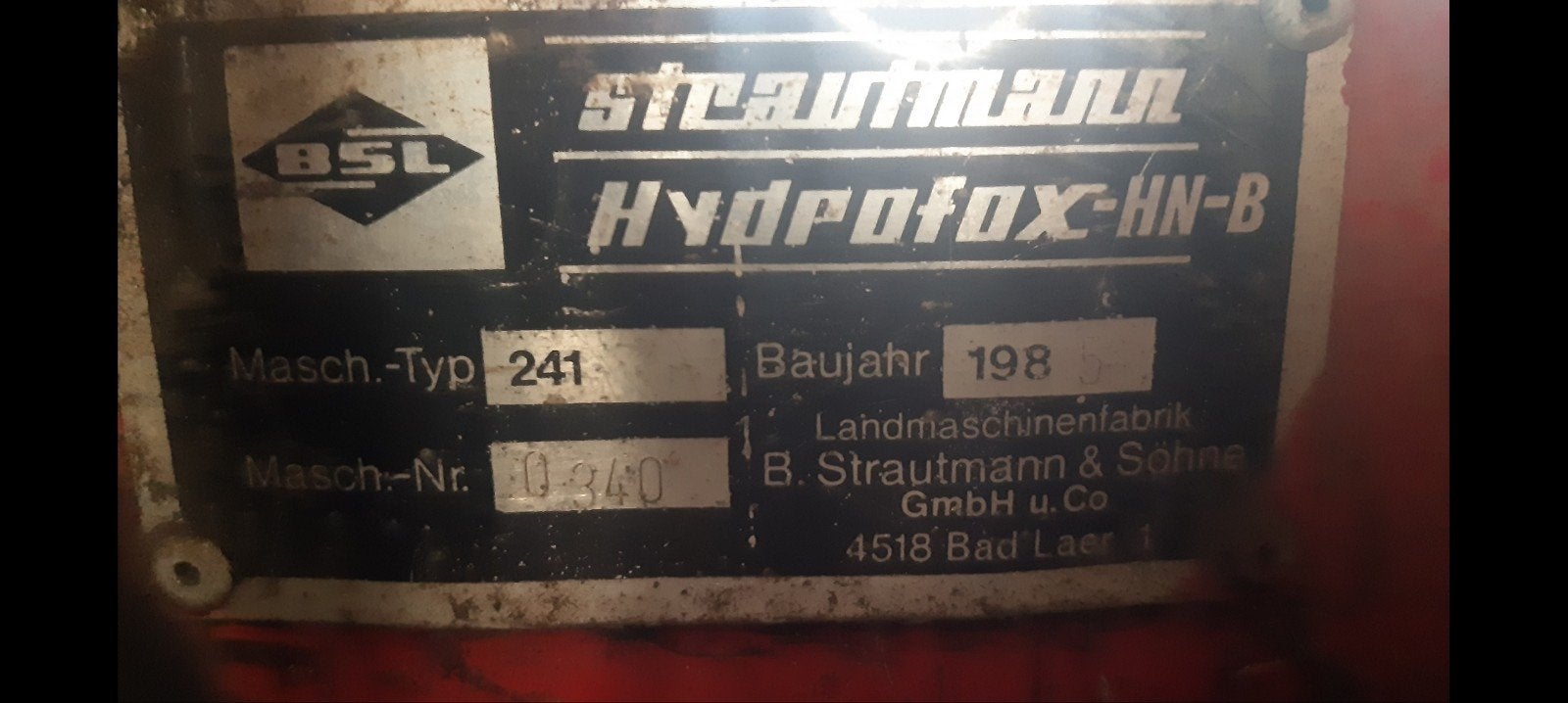 Strautmann hydrofox, Enlèvement