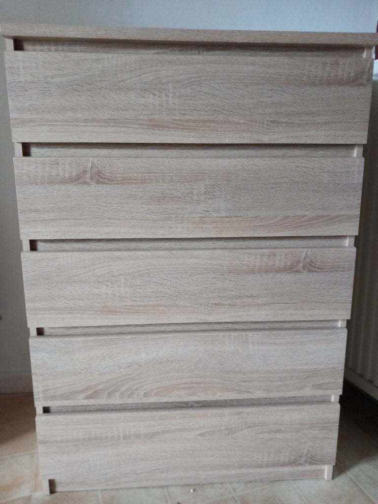 Commode en chêne, Maison & Meubles, 5 tiroirs ou plus, Enlèvement, Utilisé, 50 à 100 cm
