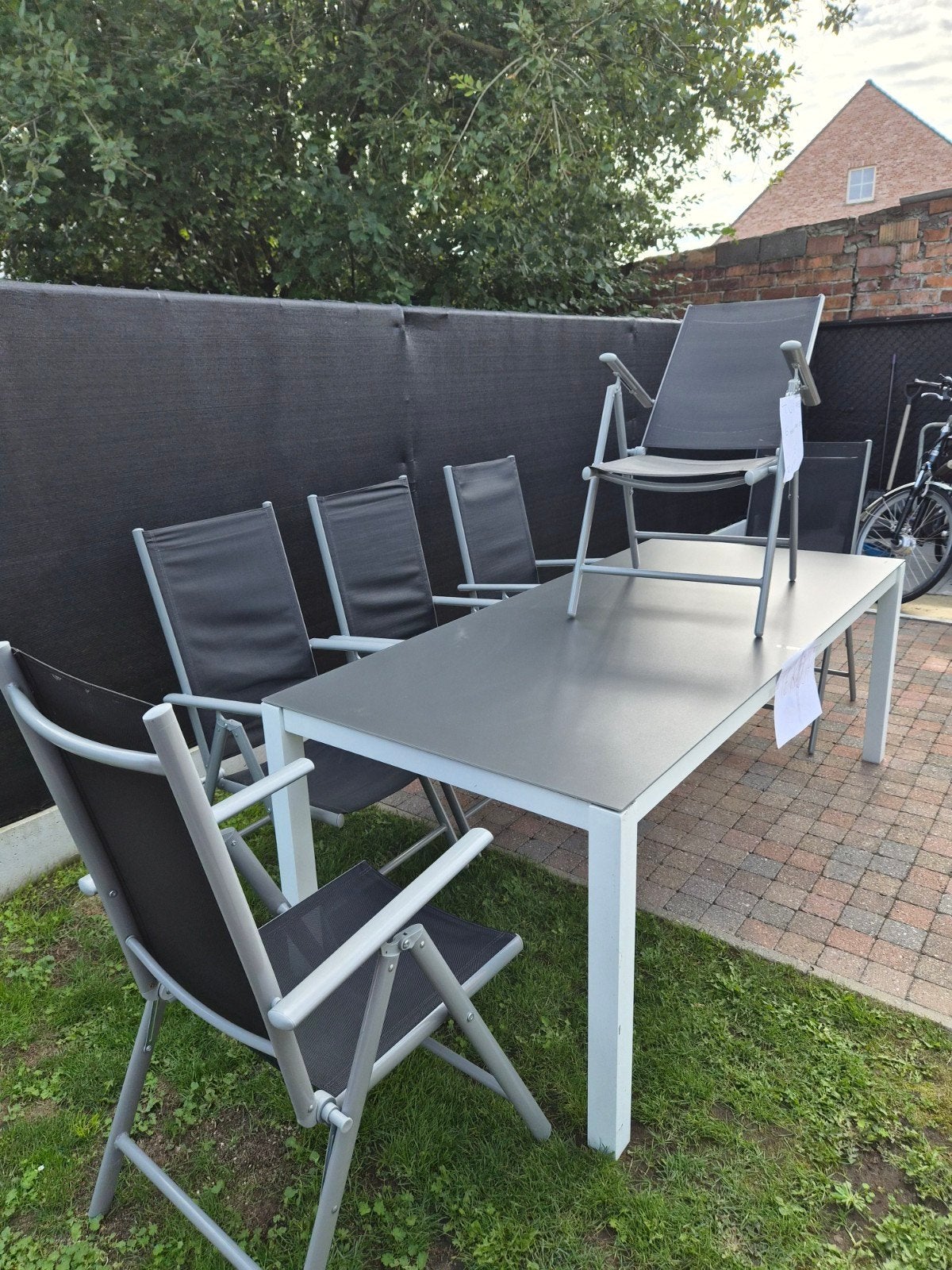 tuinset, Tuin en Terras, Ophalen, Zo goed als nieuw, 6 zitplaatsen, Tuinset