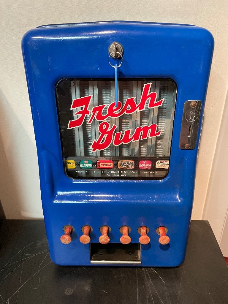 Distributeur de chewing-gum Fresh Gum, Collections, Enlèvement, Utilisé, Avec clés