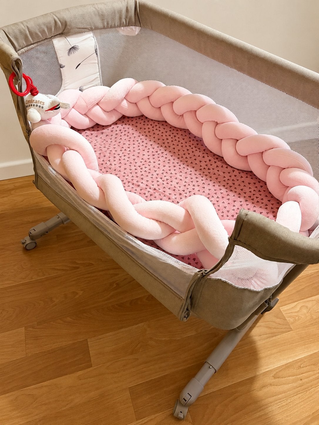 Lionelo Aurora 3-in-1 co-sleeper / babybedje - beige, Ophalen, Zo goed als nieuw