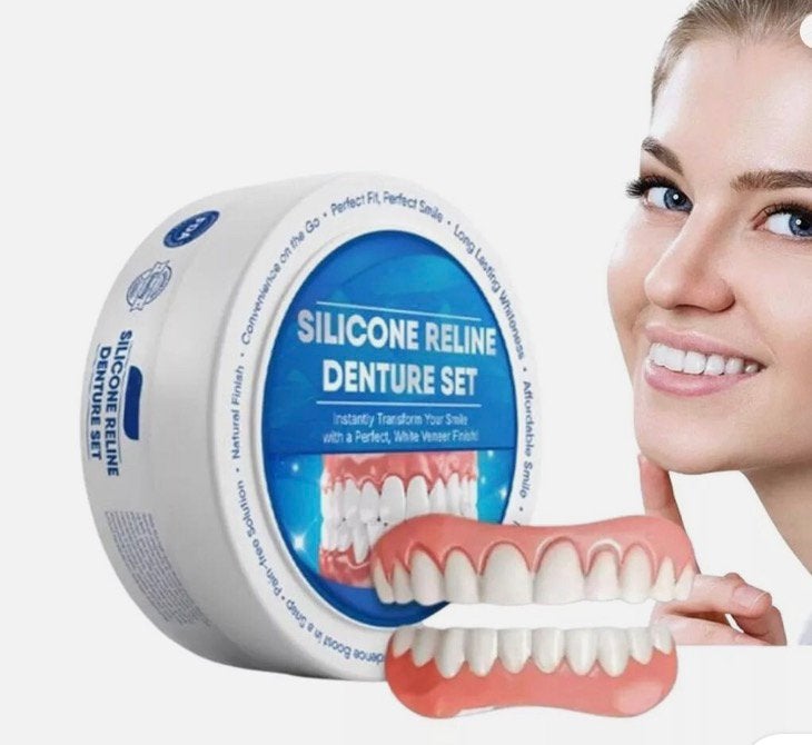 Silicone Reline Kunstgebit Set - Perfecte Glimlach, Ophalen of Verzenden, Nieuw, Overige typen