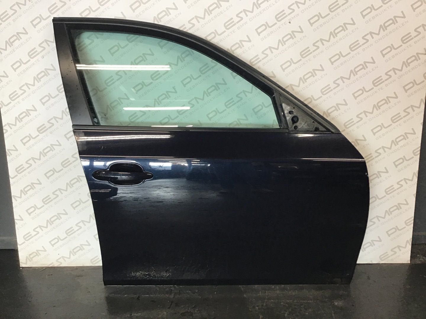 Deur rechtsvoor 416/9 carbonschwarz metallic BMW E60, -, Utilisé, Porte, Avant