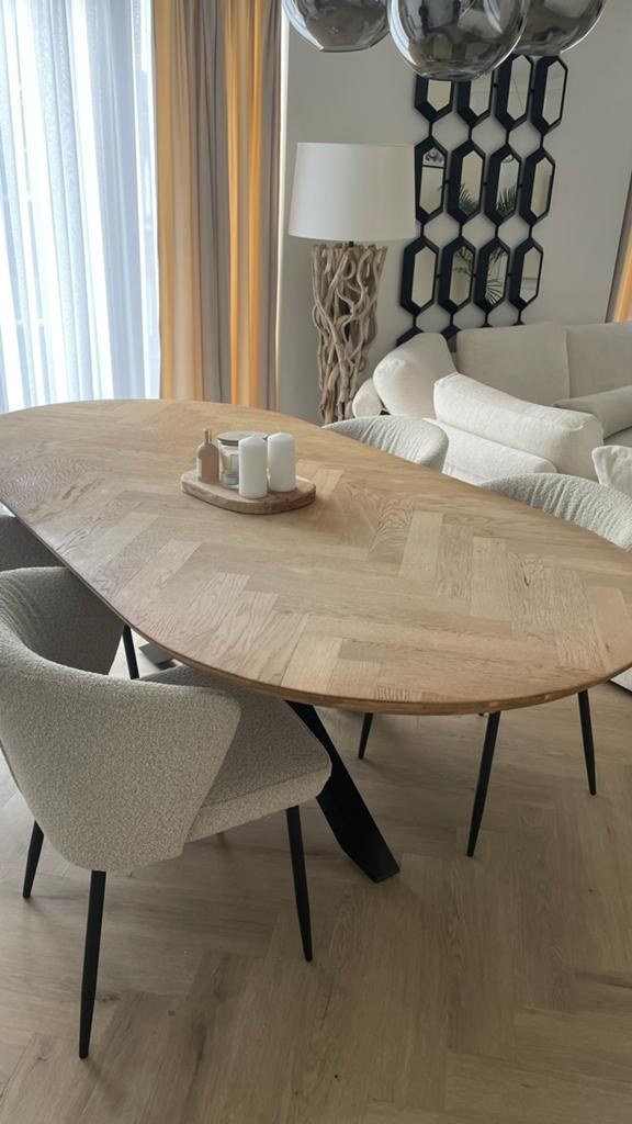 Vol eiken ovale eettafel, Enlèvement, Comme neuf