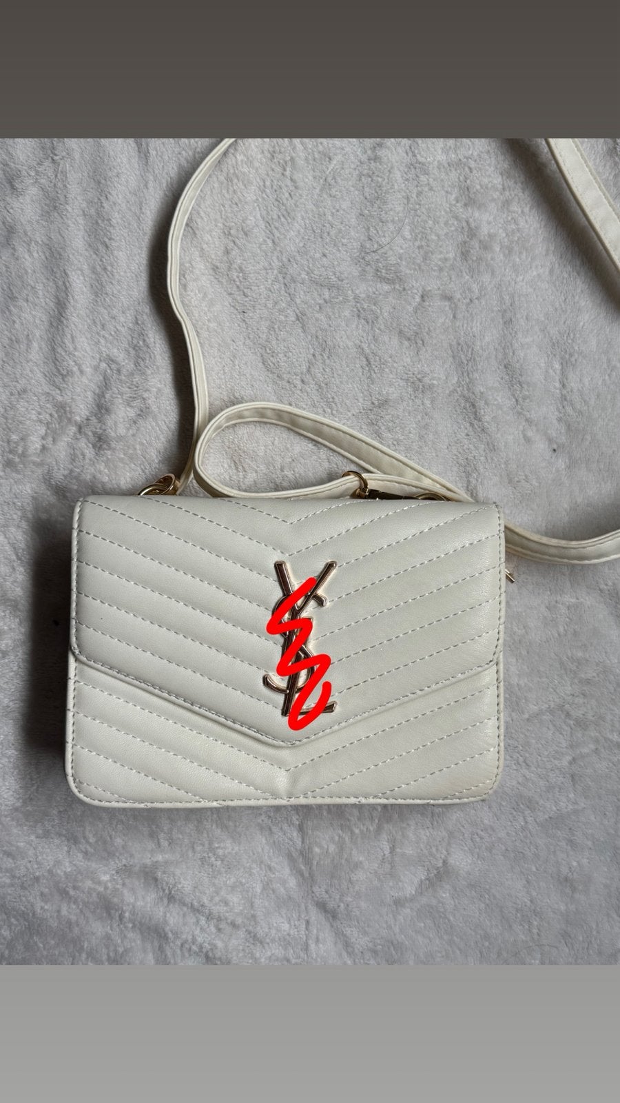 Ysl witte tas, Handtassen en Accessoires, Tassen | Damestassen, Ophalen of Verzenden, Nieuw, Wit, Schoudertasje