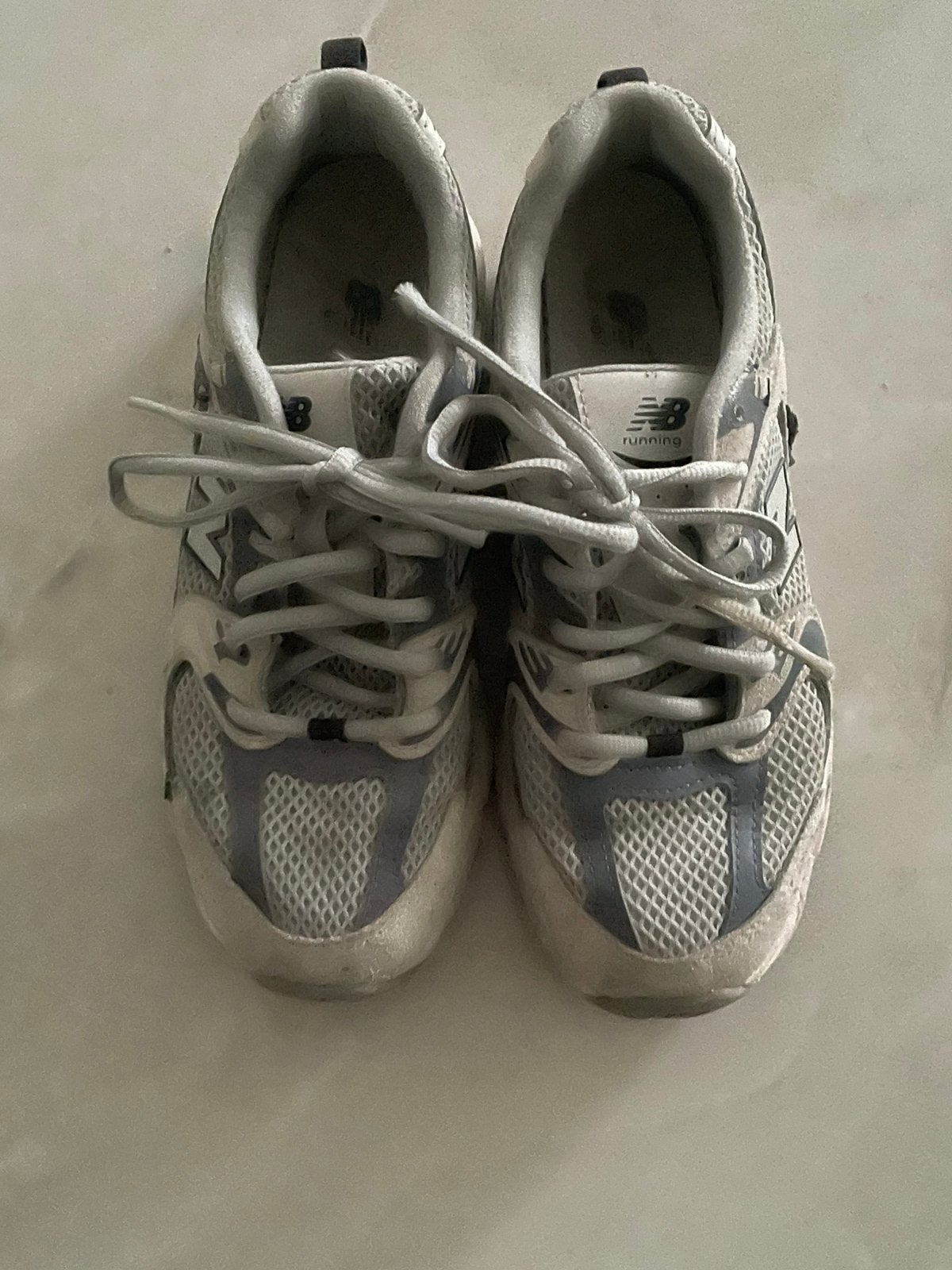 New Balance, Verzenden, Sneakers, Grijs, Gedragen