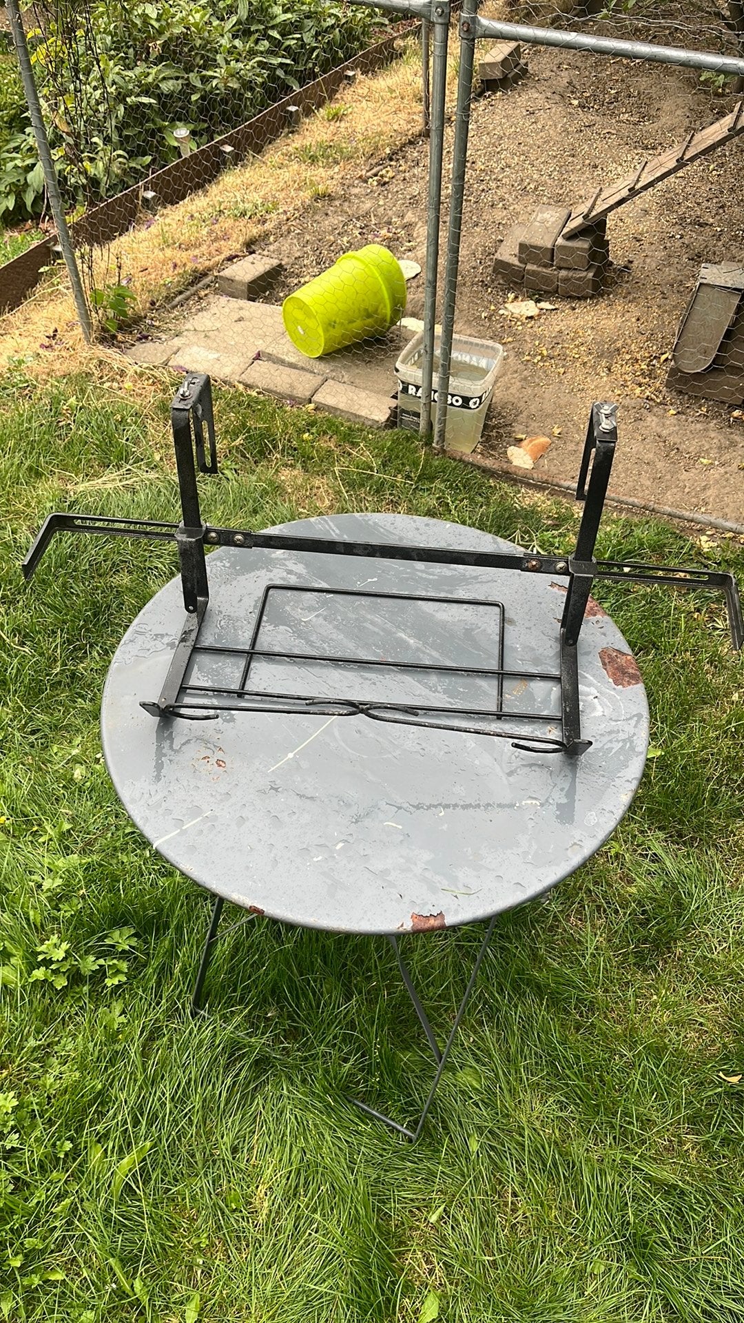 3x bloembakhouder zwart voor terras, Ophalen, Gebruikt, Balkon, Metaal