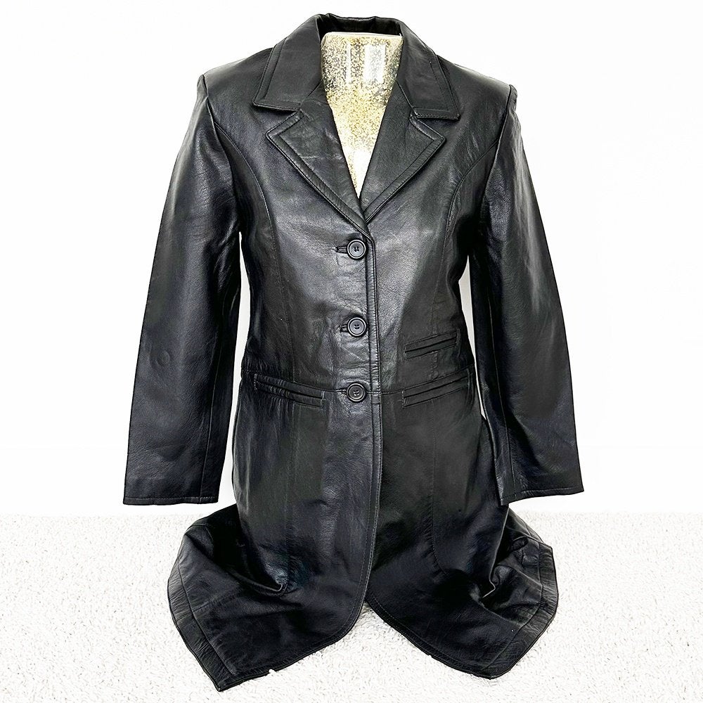 Soepele Leren Leather Master Classics Jas 1 (S) € 65,-, Kleding | Dames, Verzenden, Leather Master Classics, Zwart, Nieuw