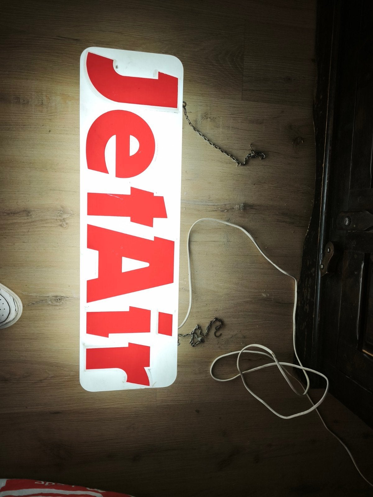 Reclame ophang bord jetair met verlichting, Ophalen of Verzenden