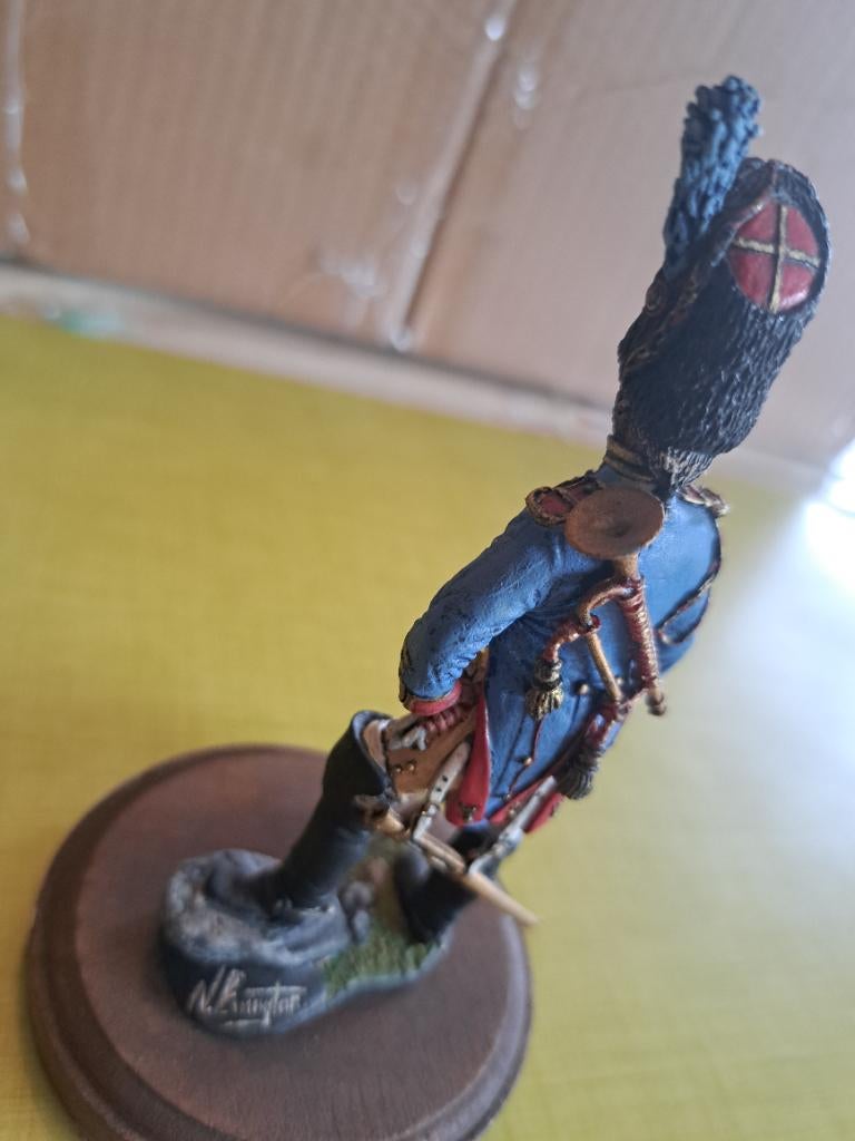 Klein tinnen soldaatje Napoleon-beeldje om van metaal, Ophalen of Verzenden, Landmacht