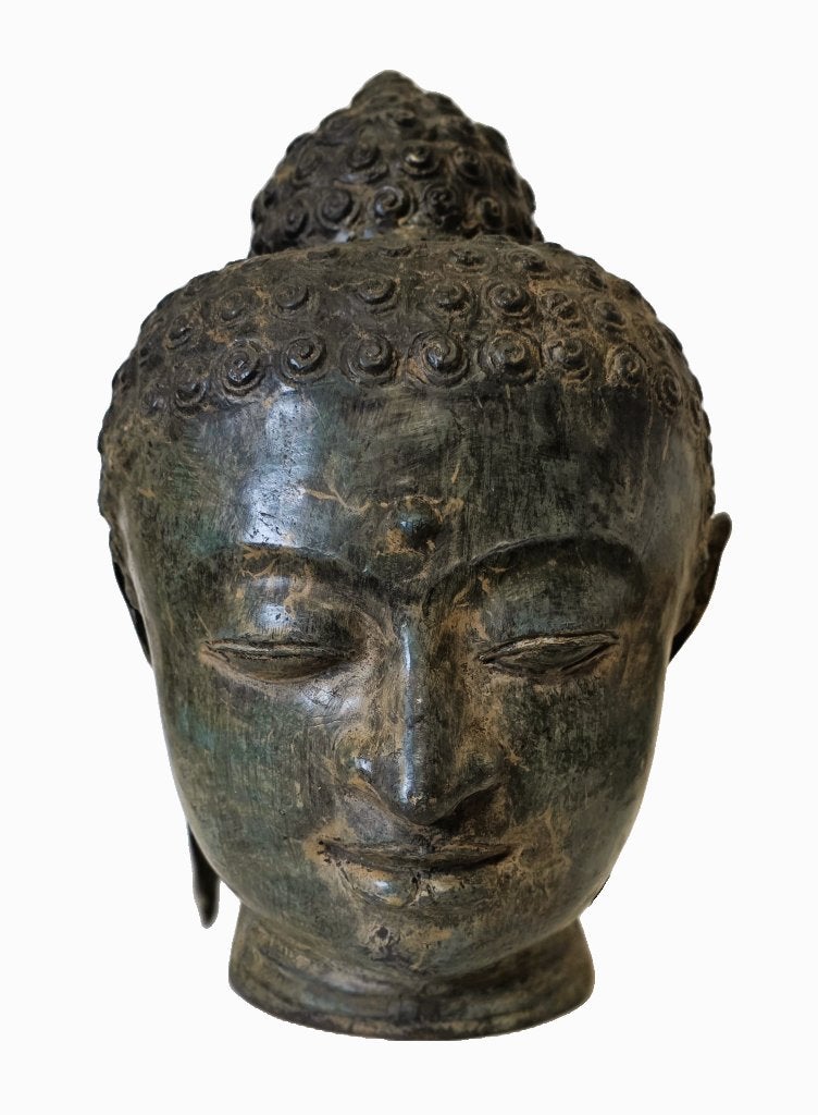 Grand Bouddha en bronze., Antiquités & Art, Enlèvement ou Envoi, Bronze