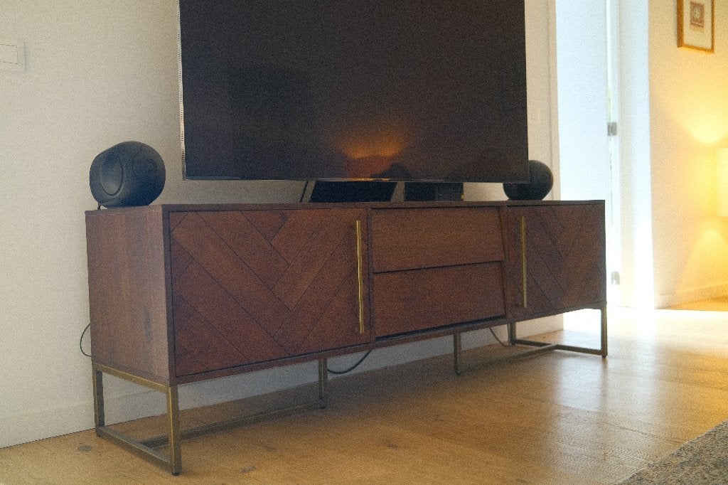 Dutchbone Class TV Meubel/Dressoir, 150 tot 200 cm, 25 tot 50 cm, Met lade(s), Ophalen