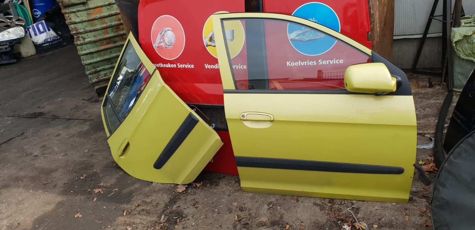 KIA PIKANTO PORTIEREN RV+RA  BJ 2002 TOT 2009, Gebruikt, -, Deur, -