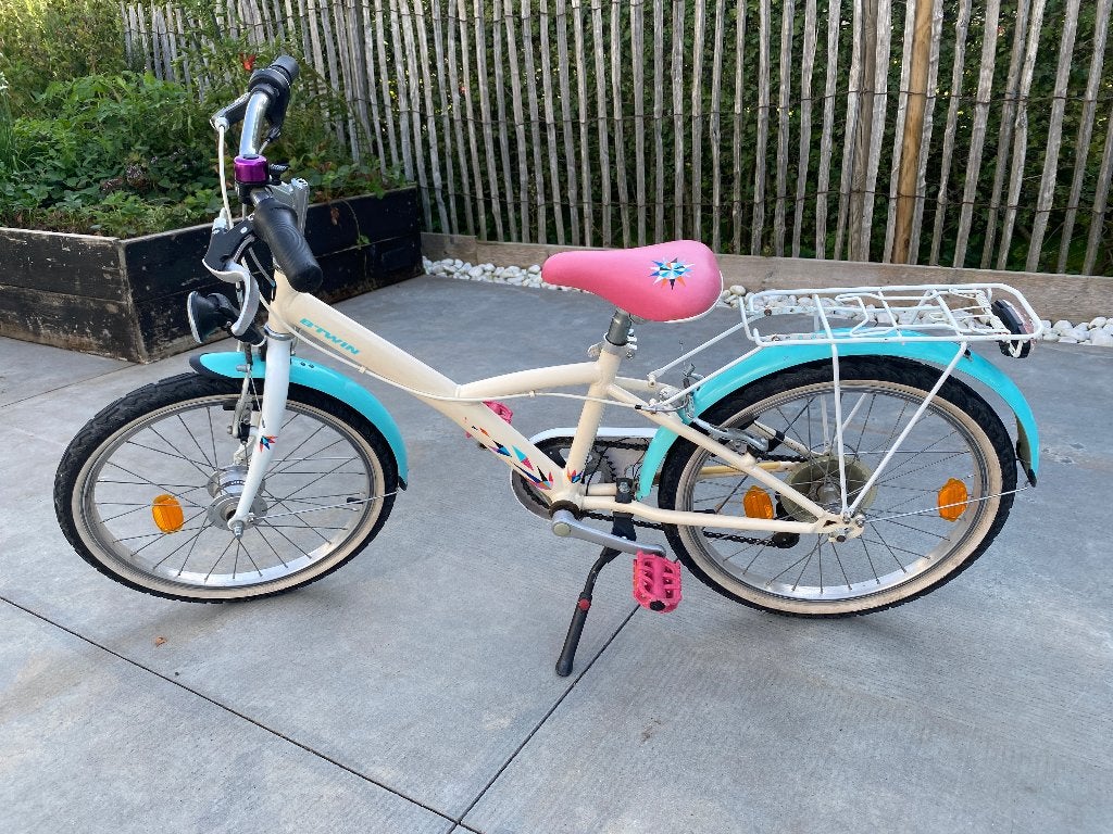 Meisjesfiets 20 inch, Fietsen en Brommers, Ophalen, Velgrem, Versnellingen, Zo goed als nieuw