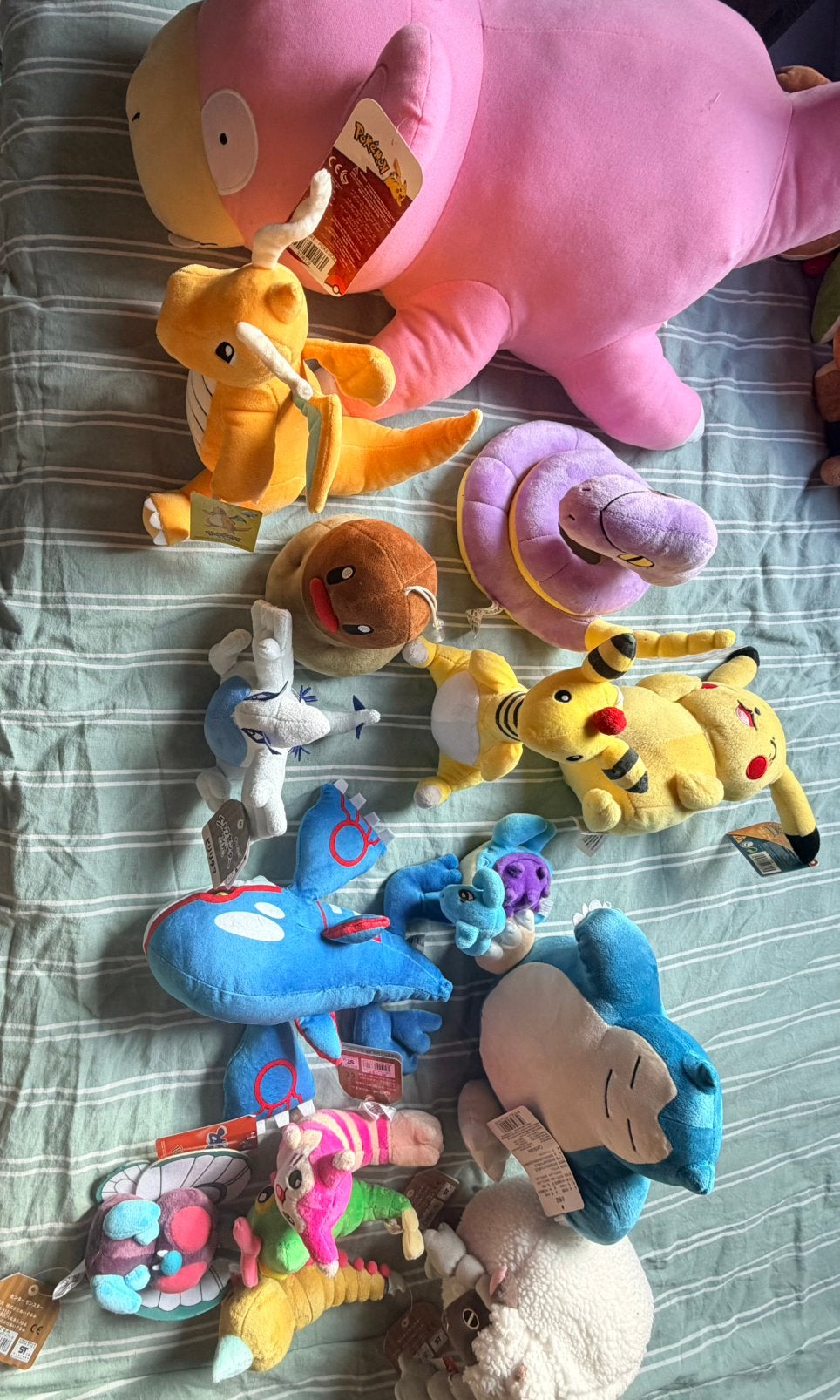 Pokemon plushies (Pokemon Center en Fit/sittings cutties), Overige typen, Ophalen of Verzenden, Middelgroot (20 tot 80 cm), Meerkleurig