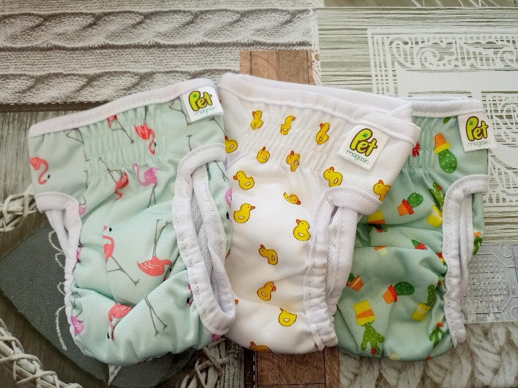 Lot de 3 Couches réutilisables pour petit animaux -Taille XS, Ophalen, Nieuw, XS