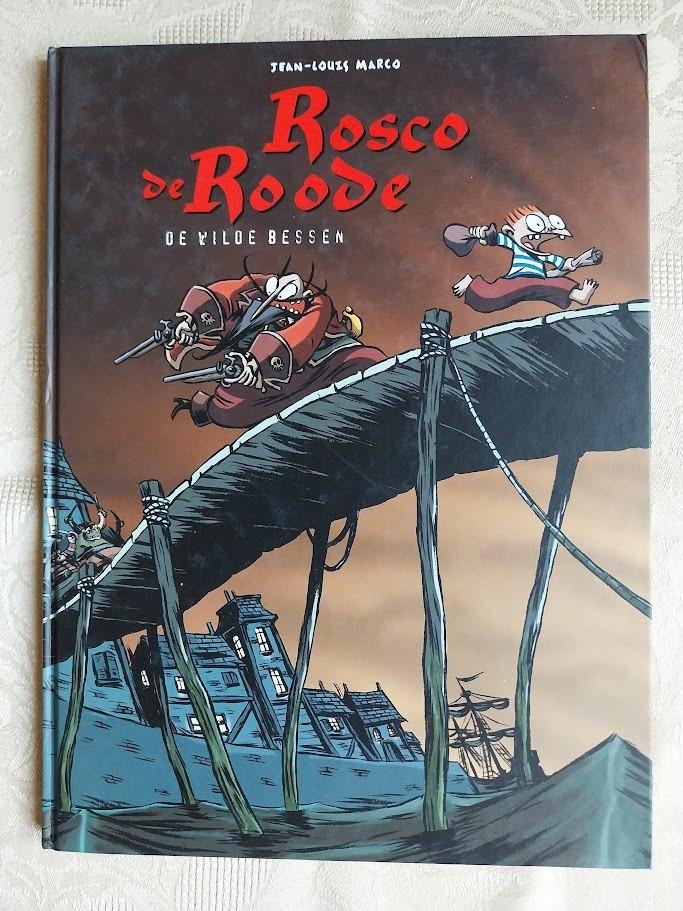 Strip van " Rosco de roode " , nr.1 H.C. + prent, Boeken, Eén stripboek, Ophalen of Verzenden, Zo goed als nieuw