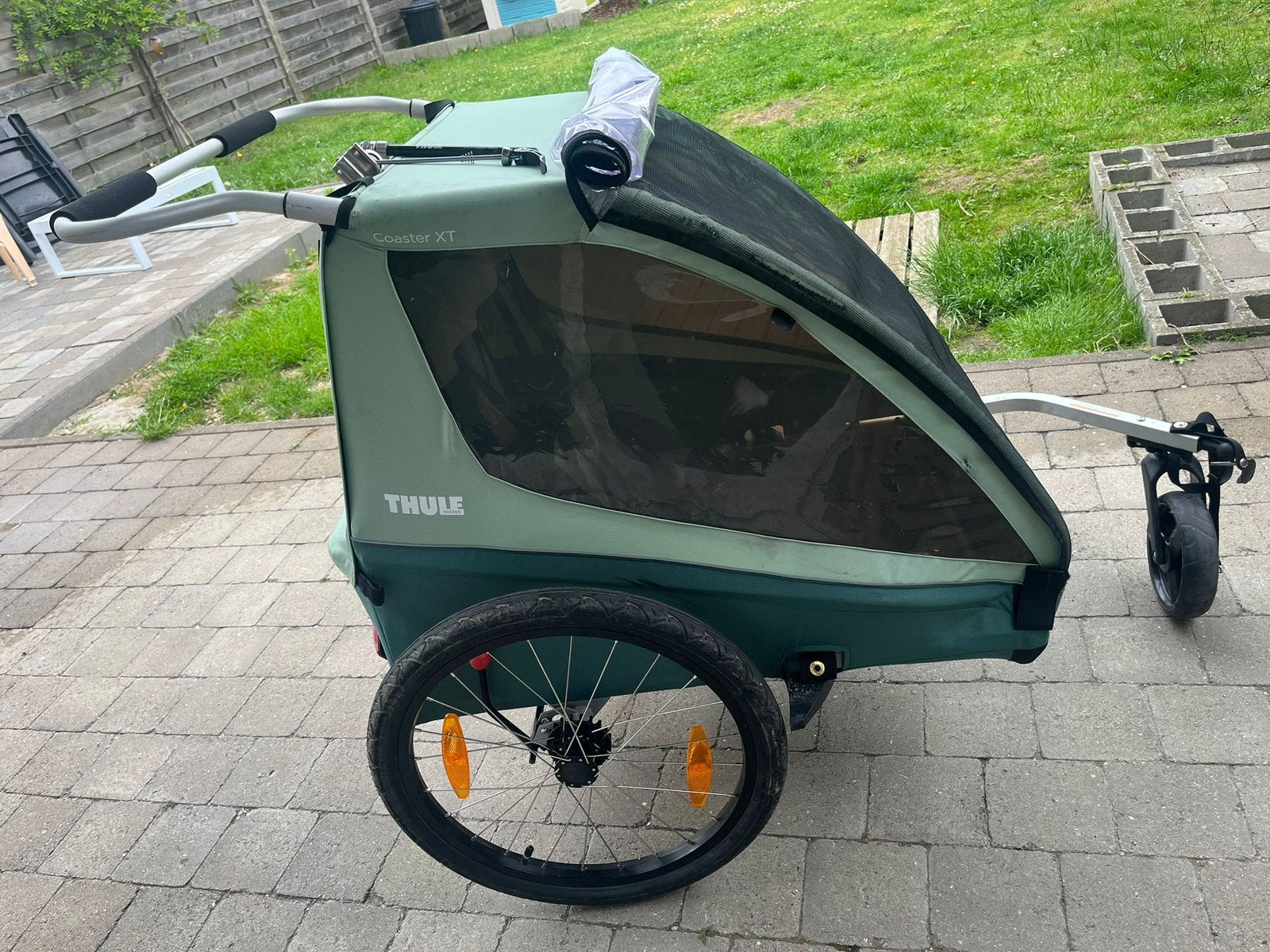 Thule Coaster 2 XT Fietskar, Fietsen en Brommers, Ophalen, Opvouwbaar, 20 tot 40 kg, Zo goed als nieuw