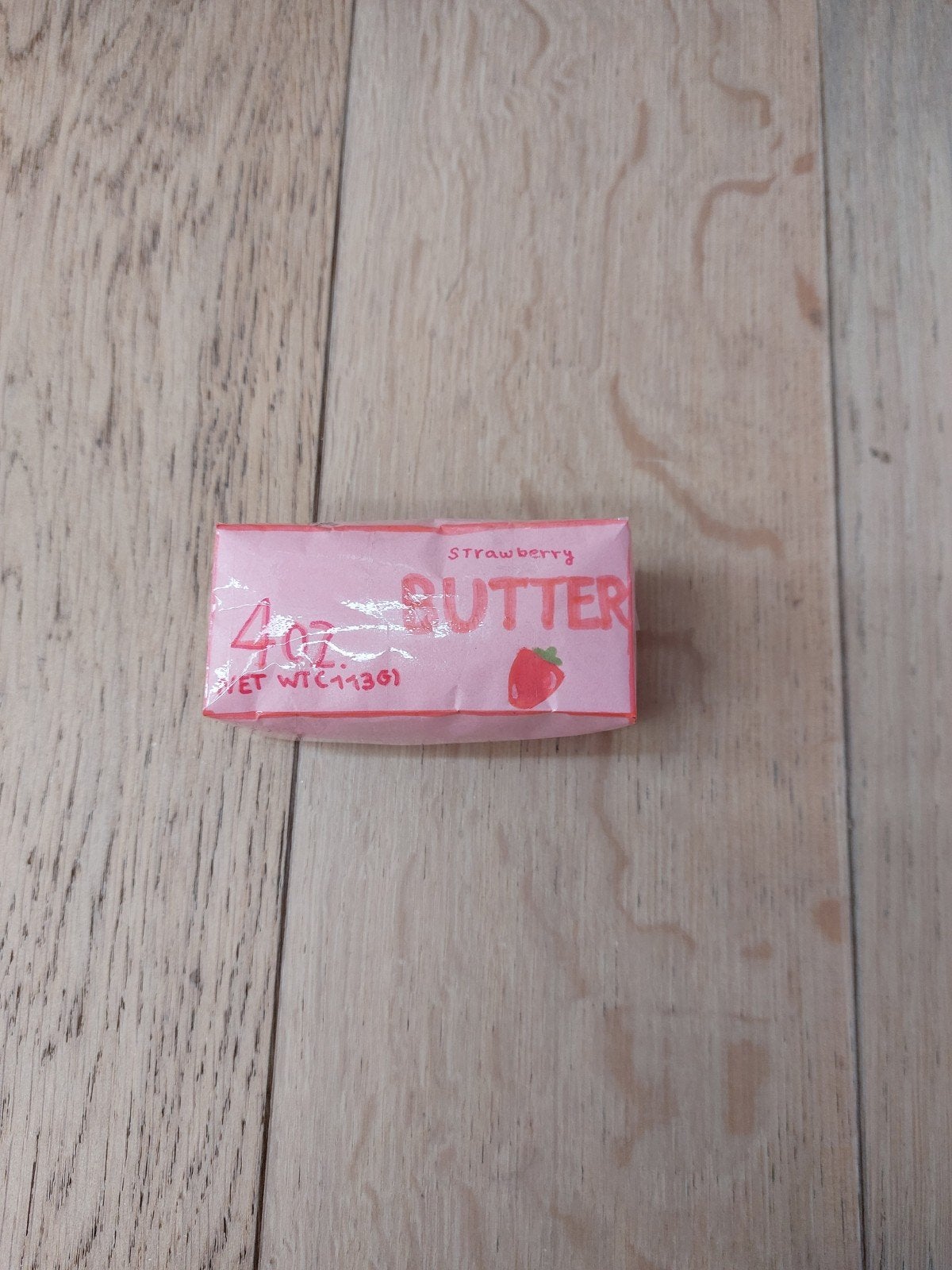 Zelf gemaakte strawberry butter squishy, Ophalen of Verzenden