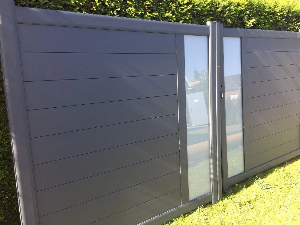 tuinpoort draaipoort aluminium OTIS SHOWROOMMODEL, Tuin en Terras, Ophalen, Aluminium, Zo goed als nieuw, 150 tot 200 cm