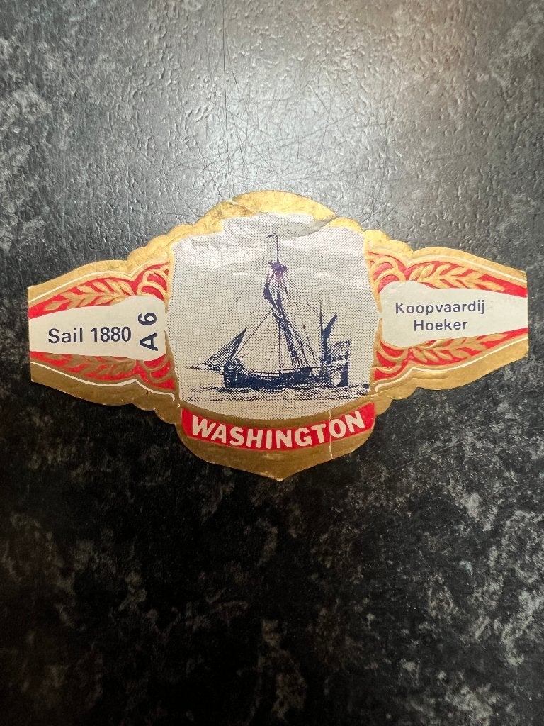 Washington  Sail, Ophalen of Verzenden, Gebruikt, Sigarenbandjes