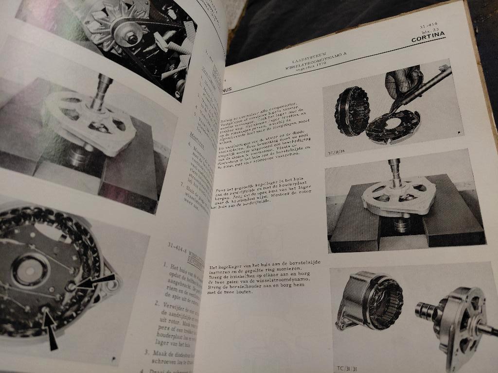 Ford Taunus Cortina tc1 werkplaatsboek, Ophalen, Gelezen, Ford