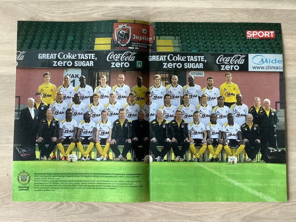Poster Sporting Lokeren 2011-2012, Verzamelen, Ophalen of Verzenden, Zo goed als nieuw, Poster, Plaatje of Sticker