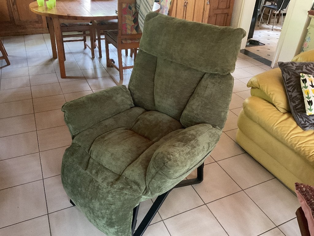 Fauteuil Relax, Moins de 75 cm, Métal, Comme neuf, Enlèvement