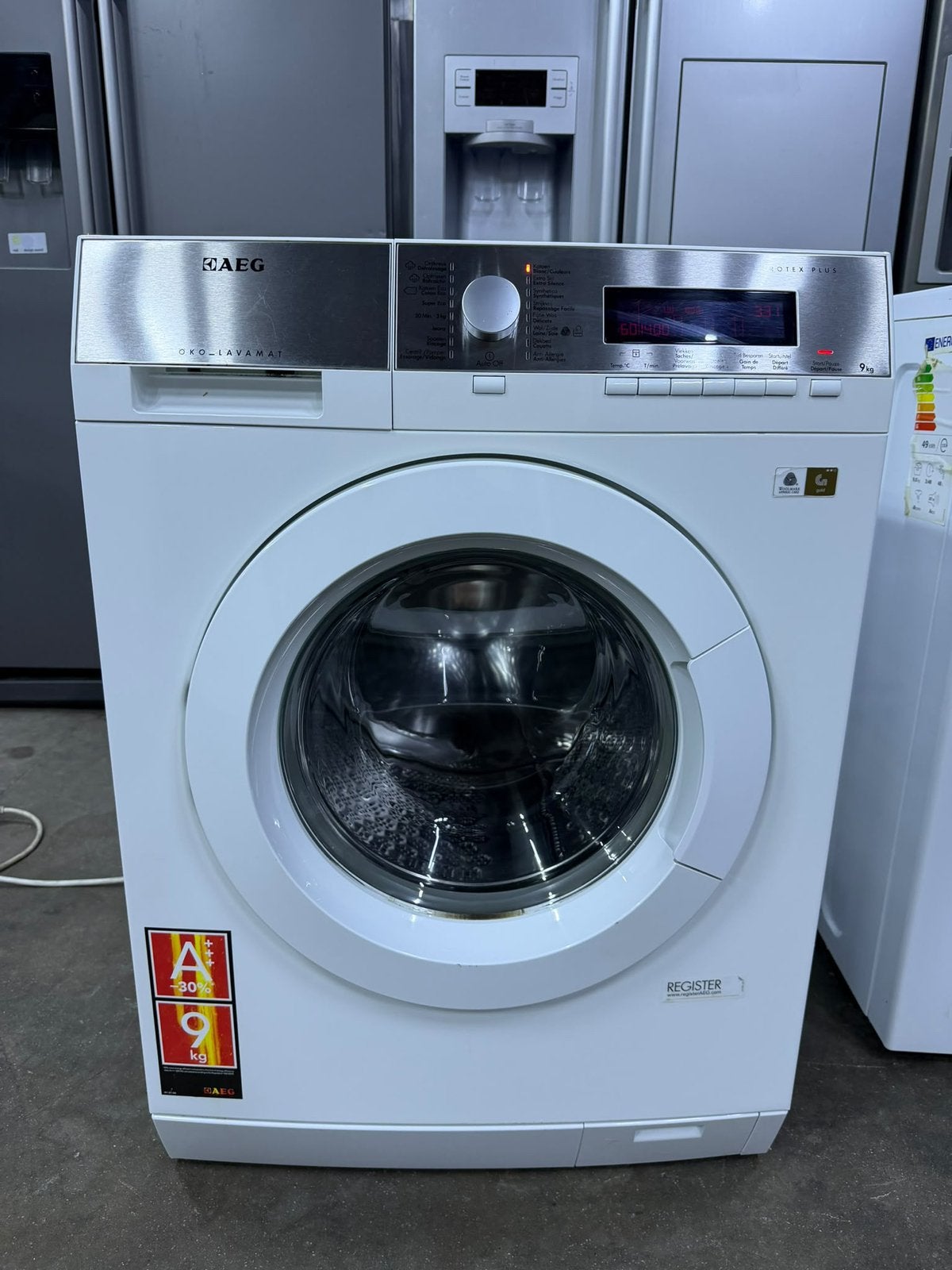 Wasmachine Aeg A+++ 9 kg met GARANTIE, Ophalen, Zo goed als nieuw