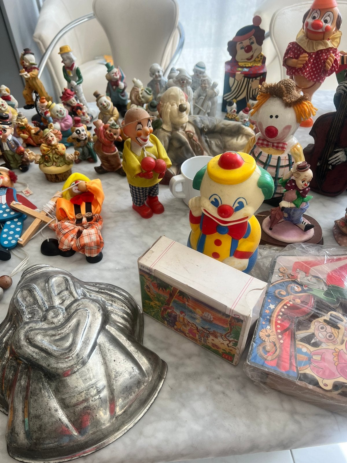 Verzameling clowns, Ophalen, Gebruikt